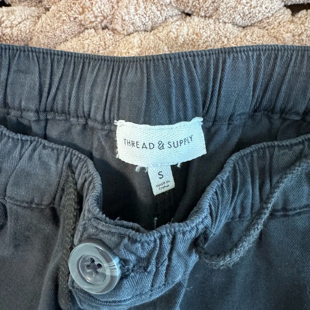 Thread & Supply Black Drawstring Pants - Picture 3 of 3